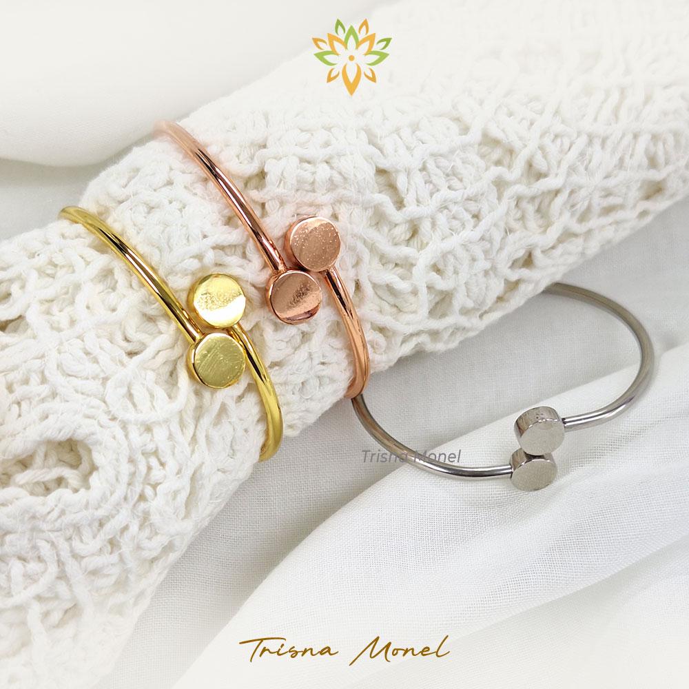 GELANG MOTIF EMC-i GOLD,ROSE GOLD DAN SILVER SIZE ANAK SAMPAI DEWASA