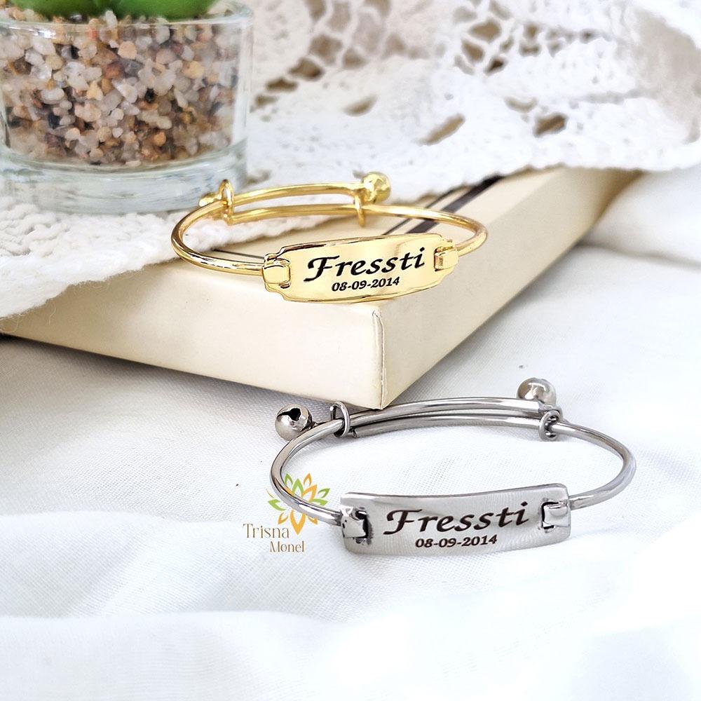 REE GELANG MONEL !!! gelang custom nama dan tanggal lahir terpopuler