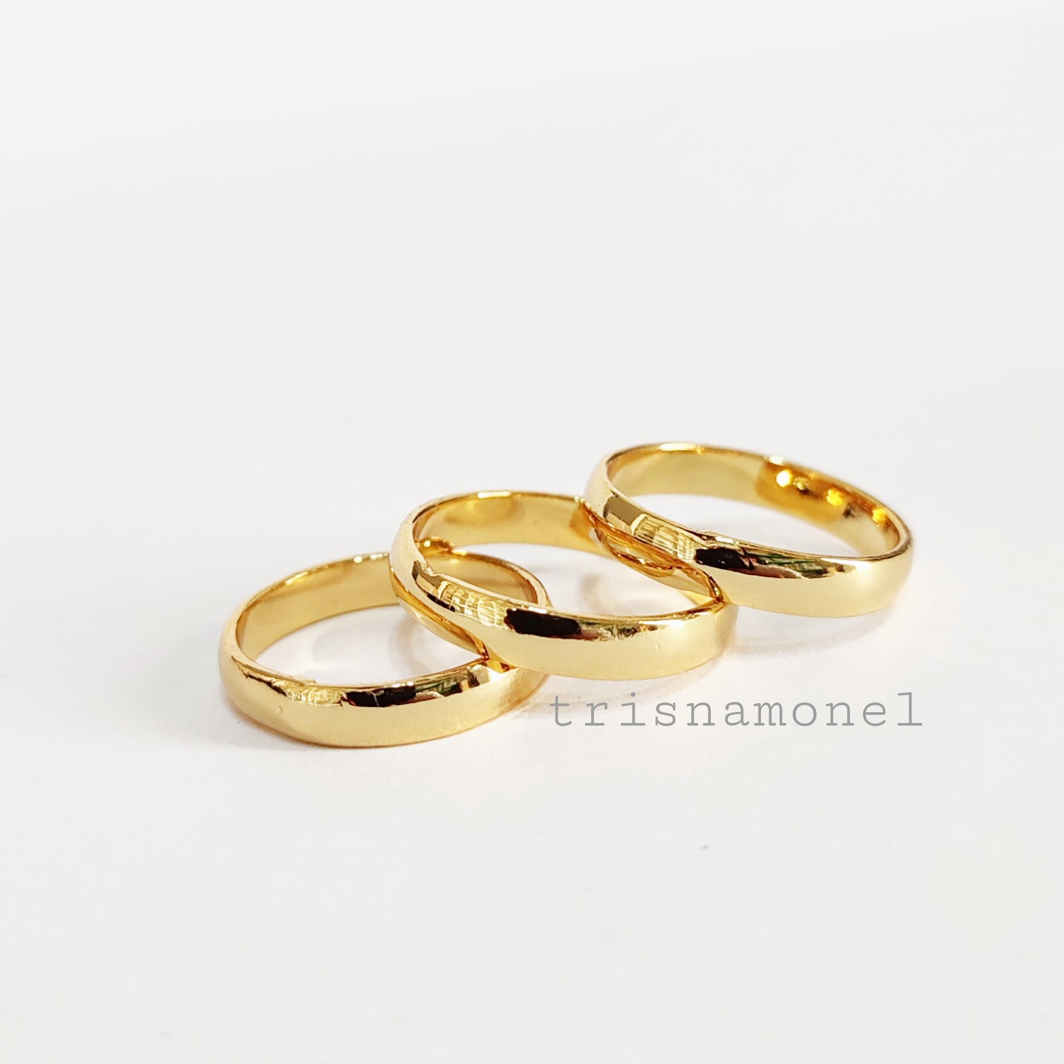 OBRAL MURAH !!! cincin kuningan lapis mas motif 1