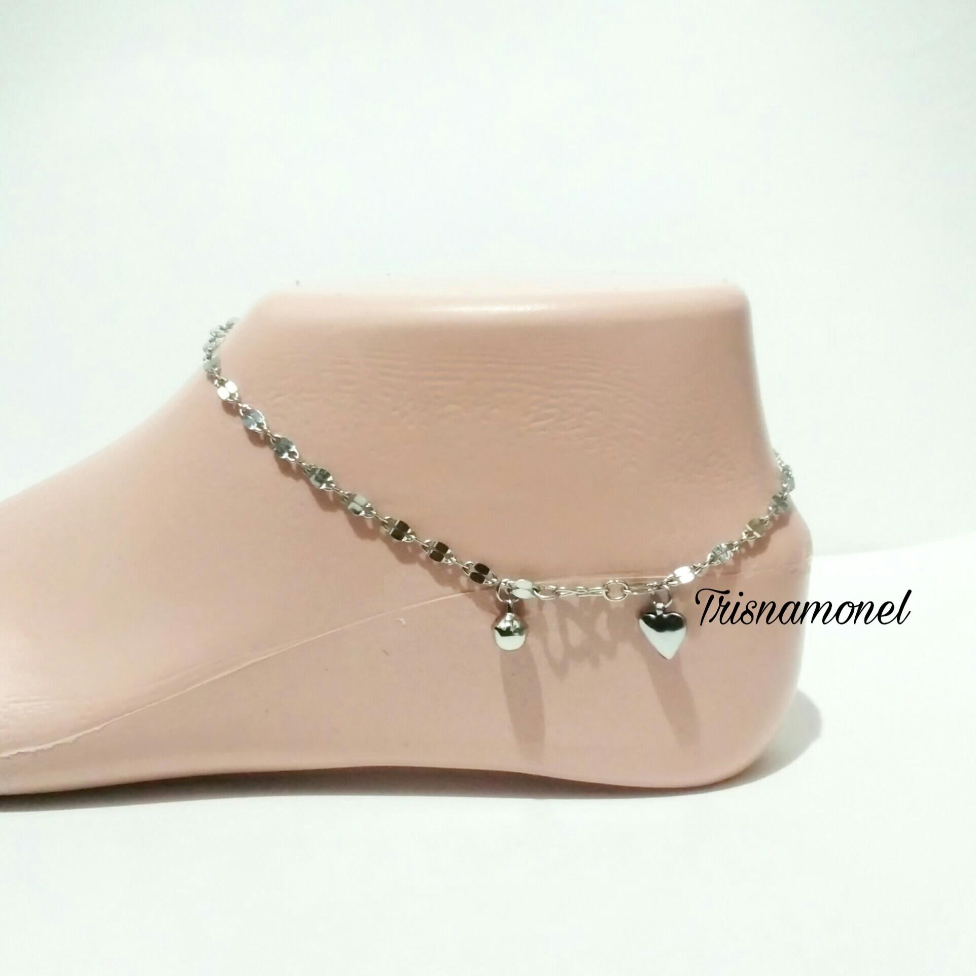 GELANG KAKI MONEL ANAK DAN DEWASA ORIGINAL MOTIF PECAH KOPI