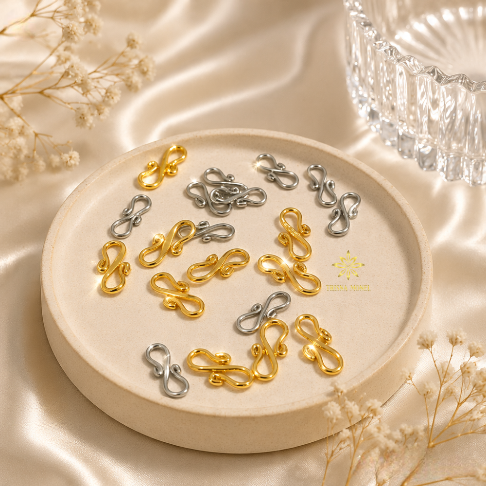 20 PCS !!! Pengait kalung dan gelang warna Gold dan Silver