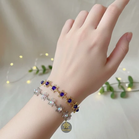 Gelang kristal ceko motif Sinar - Perhiasan wanita dewasa elegan