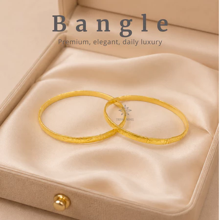 Gelang Bangle Koin 91 Motif Ukir S Size Anak dan Dewasa
