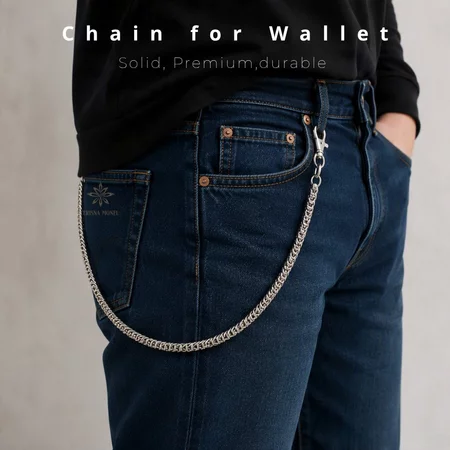 ANTI KARAT !!! Rantai dompet dari bahan monel asli motif kode.A