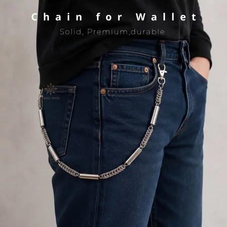 ANTI KARAT !!! Rantai dompet dari bahan monel asli motif kode.B
